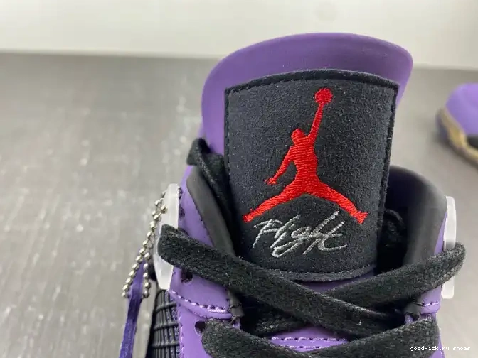 Scott LN4 (Friends and Jordan 4 766296 Retro Family) Purple Travis 0506